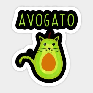Cinco De Meow Avogato Cat Avocado Sticker